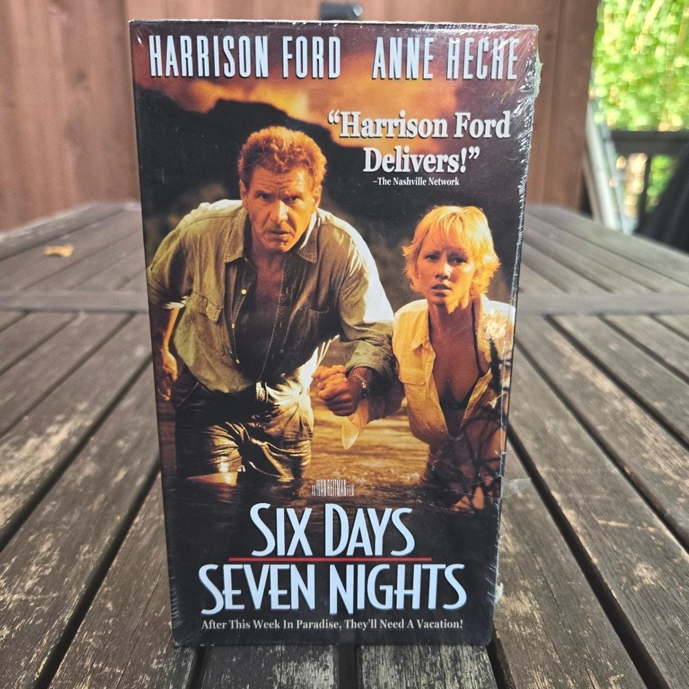 Vintage Six Days Seven Nights VHS Movie Factory Sealed Harrison Ford Anne Heche